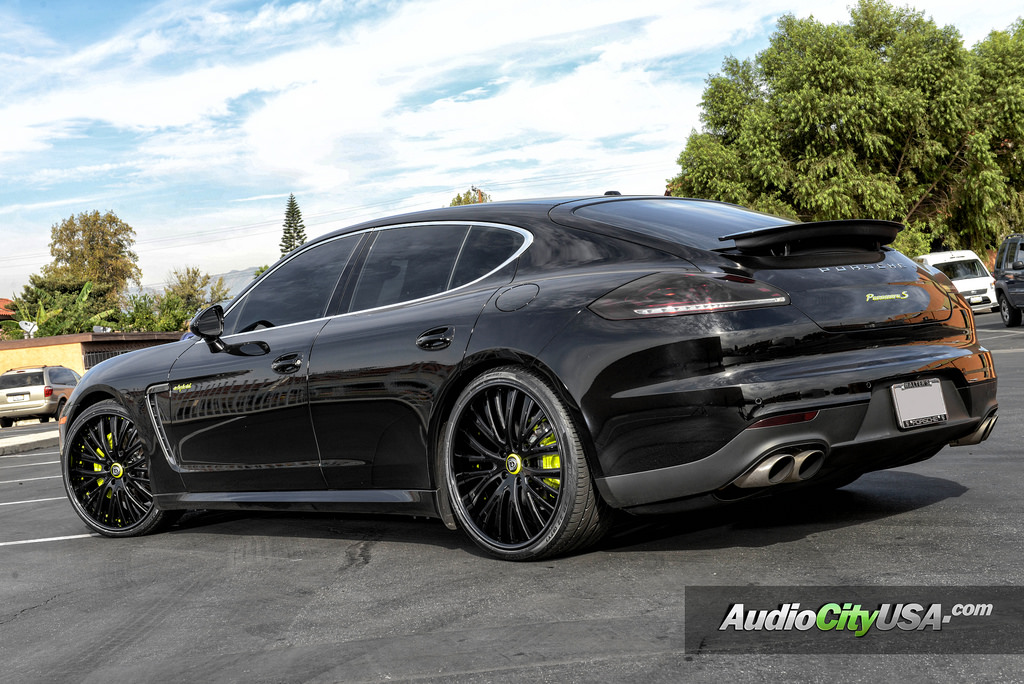 photo 2 Porsche Panamera E-Hybrid custom wheels Lexani LF-713 22x9.0, ET , tire size 245/30 R22. 22x10.5 ET 295/25 R22