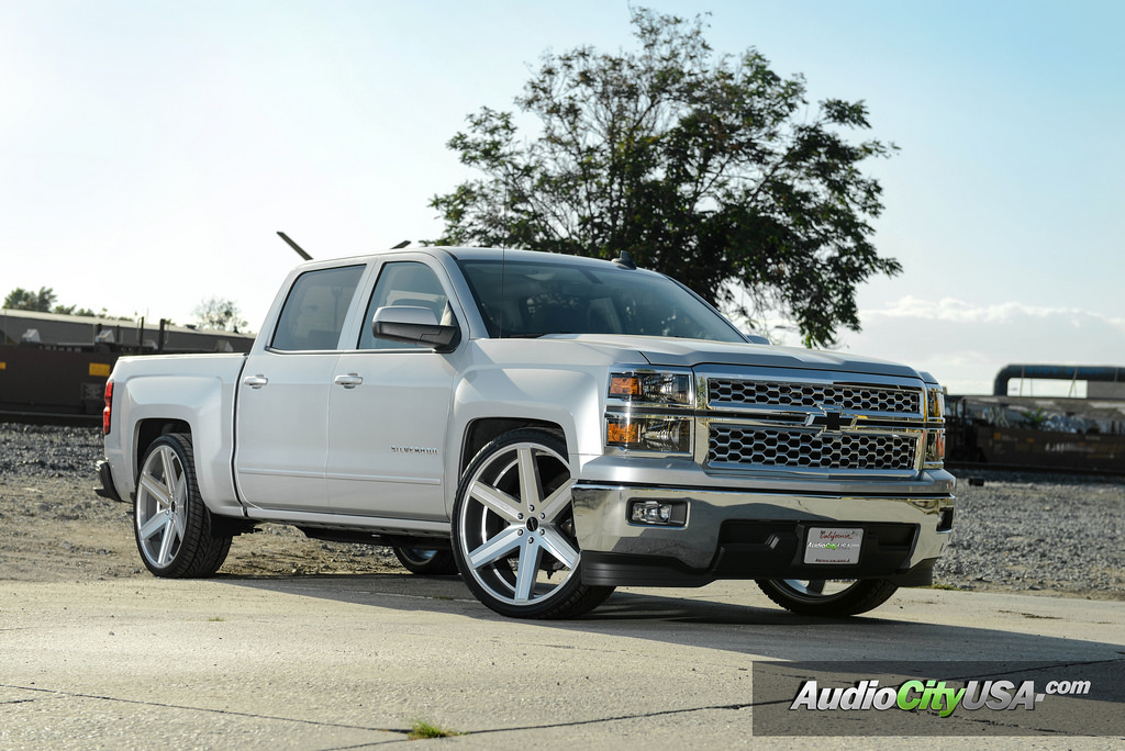 photo 3 Chevrolet Silverado 1500 custom wheels Giovanna Dramuno 6 26x10.0, ET , tire size 295/30 R26. x ET