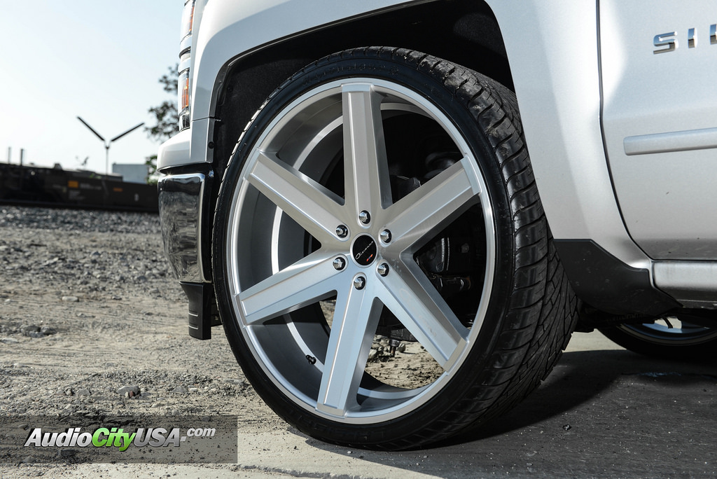 photo 8 Chevrolet Silverado 1500 custom wheels Giovanna Dramuno 6 26x10.0, ET , tire size 295/30 R26. x ET