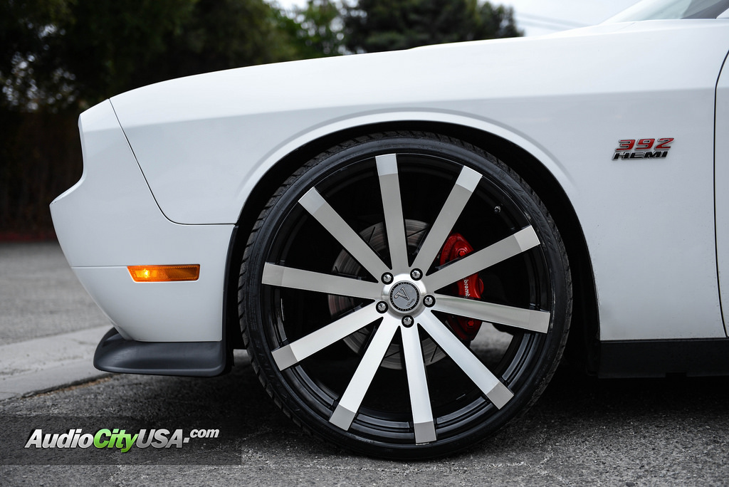 photo 1 Dodge Challenger custom wheels Velocity VW 12 24x10.0, ET , tire size 255/30 R24. x ET