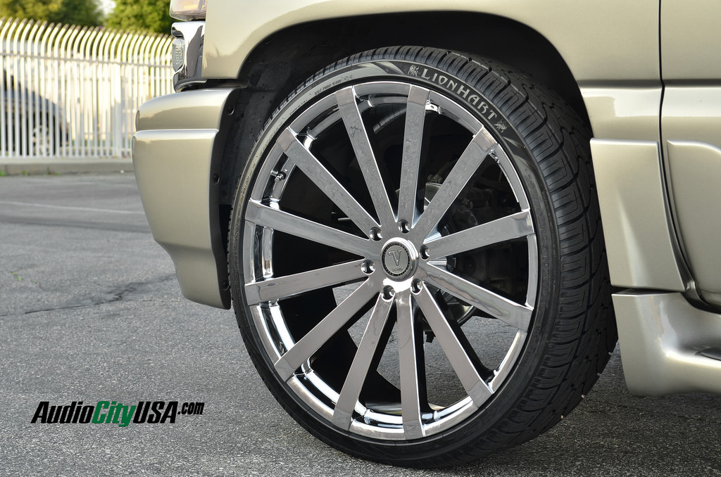 photo 1 GMC Yukon custom wheels Velocity VW 12 26x10.0, ET , tire size 295/30 R26. x ET