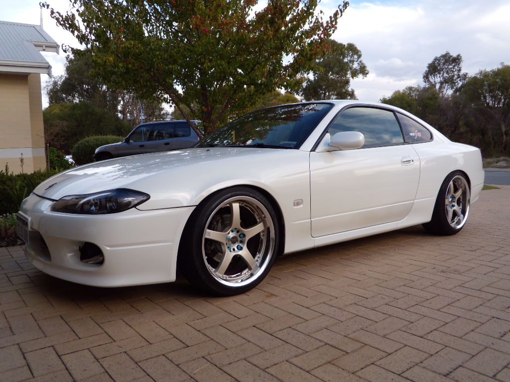 photo 1 Nissan S15 custom wheels Volk Racing GramLights 57F Pro 18x9.0, ET +24, tire size 225/40 R18. 18x10.0 ET+34 235/40 R18