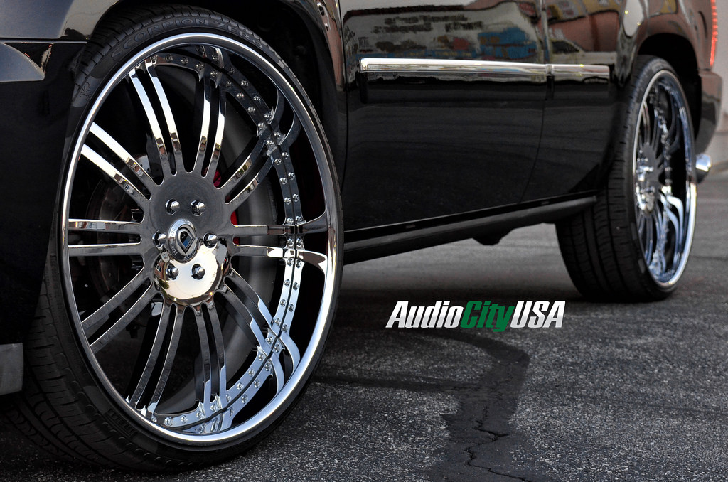 photo 4 Chevrolet Tahoe custom wheels Asanti AF 128 28x, ET , tire size 295/25 R28. x ET 
