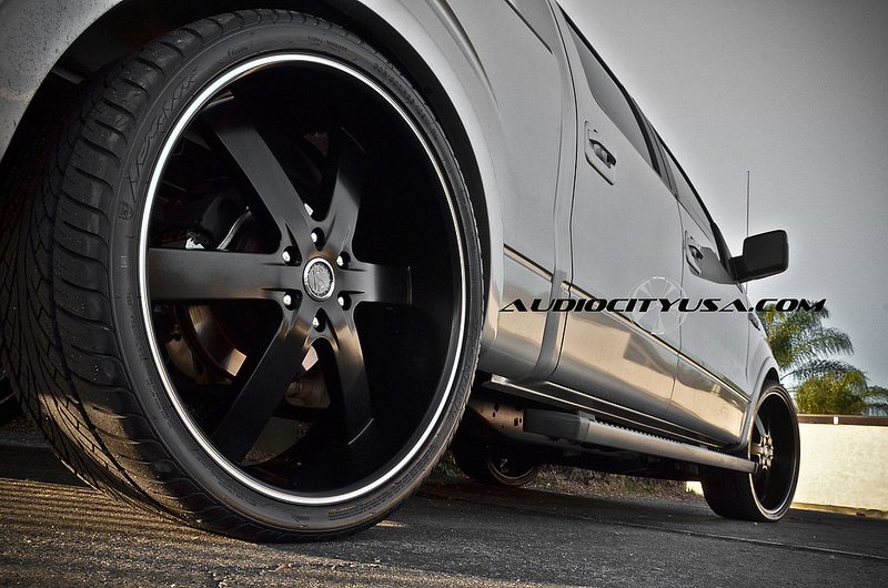 photo 1 Ford F-150 custom wheels U2 55 Black 26x, ET , tire size X R26. x ET