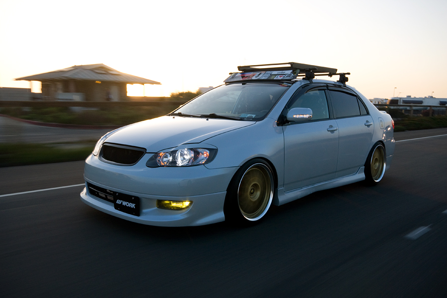 photo 18 Toyota Corolla custom wheels Work VS-XX 18x8.0, ET +26, tire size 215/40 R18. 18x9.5 ET+27 225/40 R18