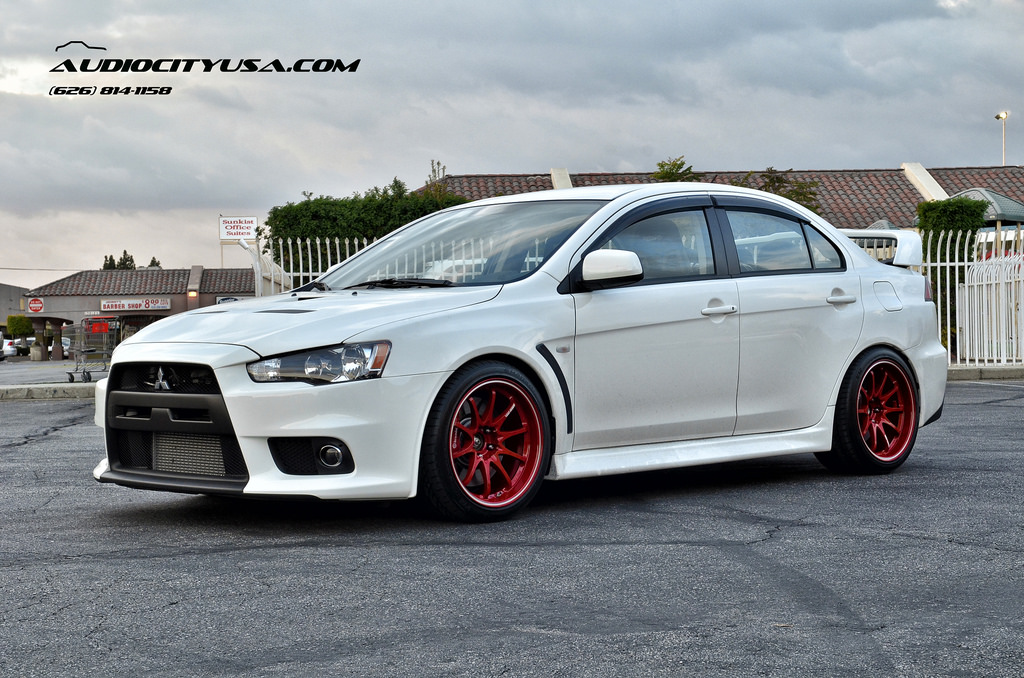 photo 6 Mitsubishi Lancer Evolution custom wheels Volk Racing CE28RT 18x10.5, ET , tire size 275/35 R18. x ET 
