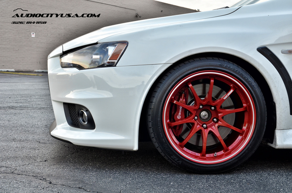 photo 7 Mitsubishi Lancer Evolution custom wheels Volk Racing CE28RT 18x10.5, ET , tire size 275/35 R18. x ET 