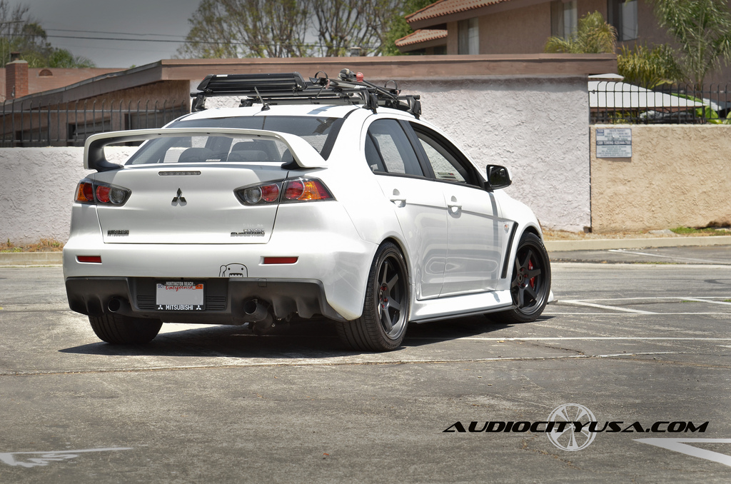 photo 4 Mitsubishi Lancer Evolution custom wheels Miro Type 398 18x9.5, ET +20, tire size 265/35 R18. x ET