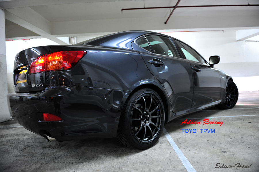 photo 2 Lexus IS 250 custom wheels Advan RZ 18x8.0, ET +37, tire size 235/40 R18. 18x9.0 ET+44 265/35 R18