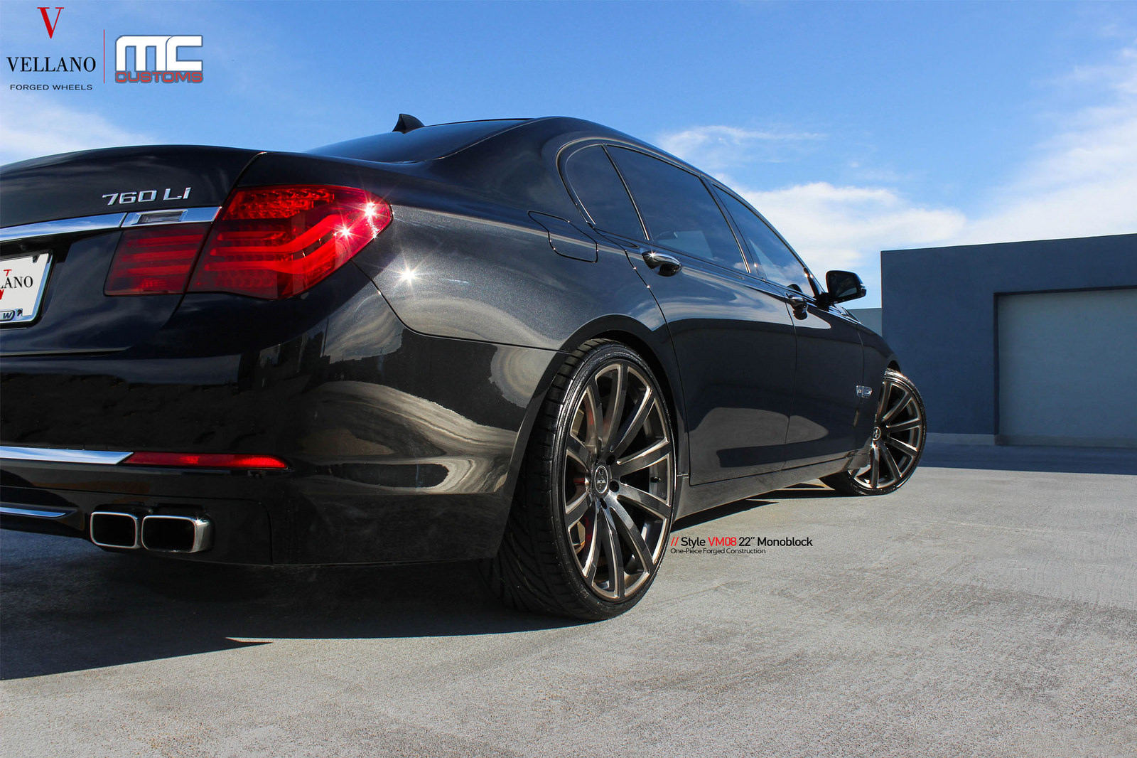 photo 2 BMW 760 custom wheels Vellano VM08 22x, ET , tire size X R22. x ET 
