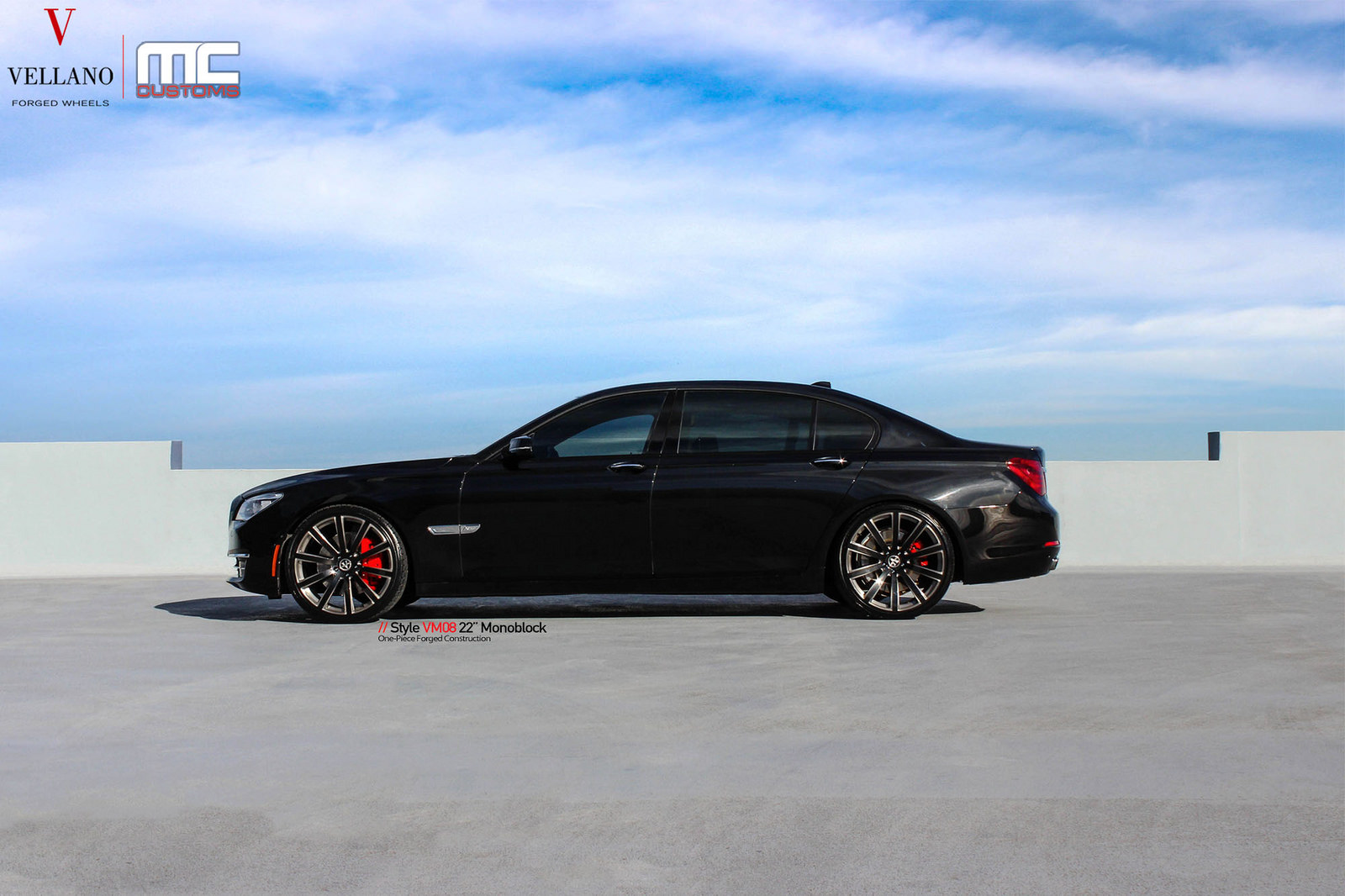 photo 4 BMW 760 custom wheels Vellano VM08 22x, ET , tire size X R22. x ET 