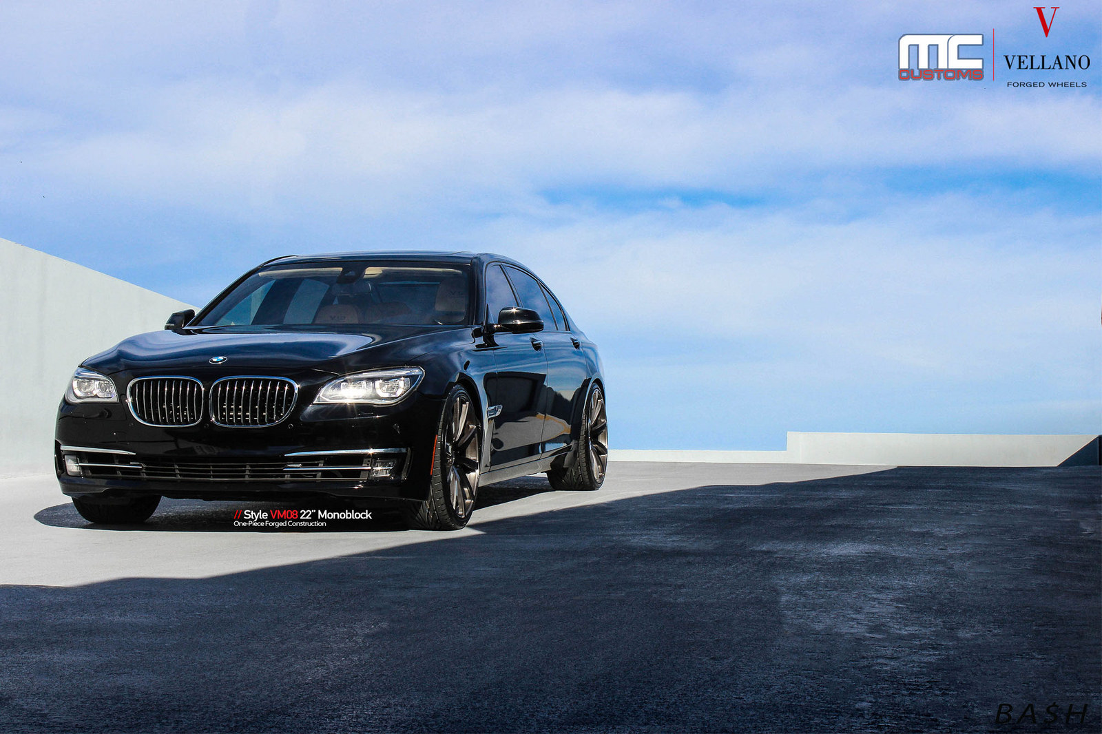 photo 5 BMW 760 custom wheels Vellano VM08 22x, ET , tire size X R22. x ET 