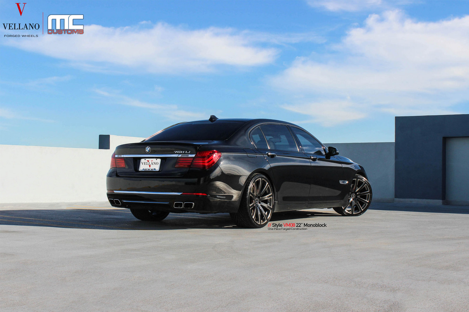 photo 6 BMW 760 custom wheels Vellano VM08 22x, ET , tire size X R22. x ET 