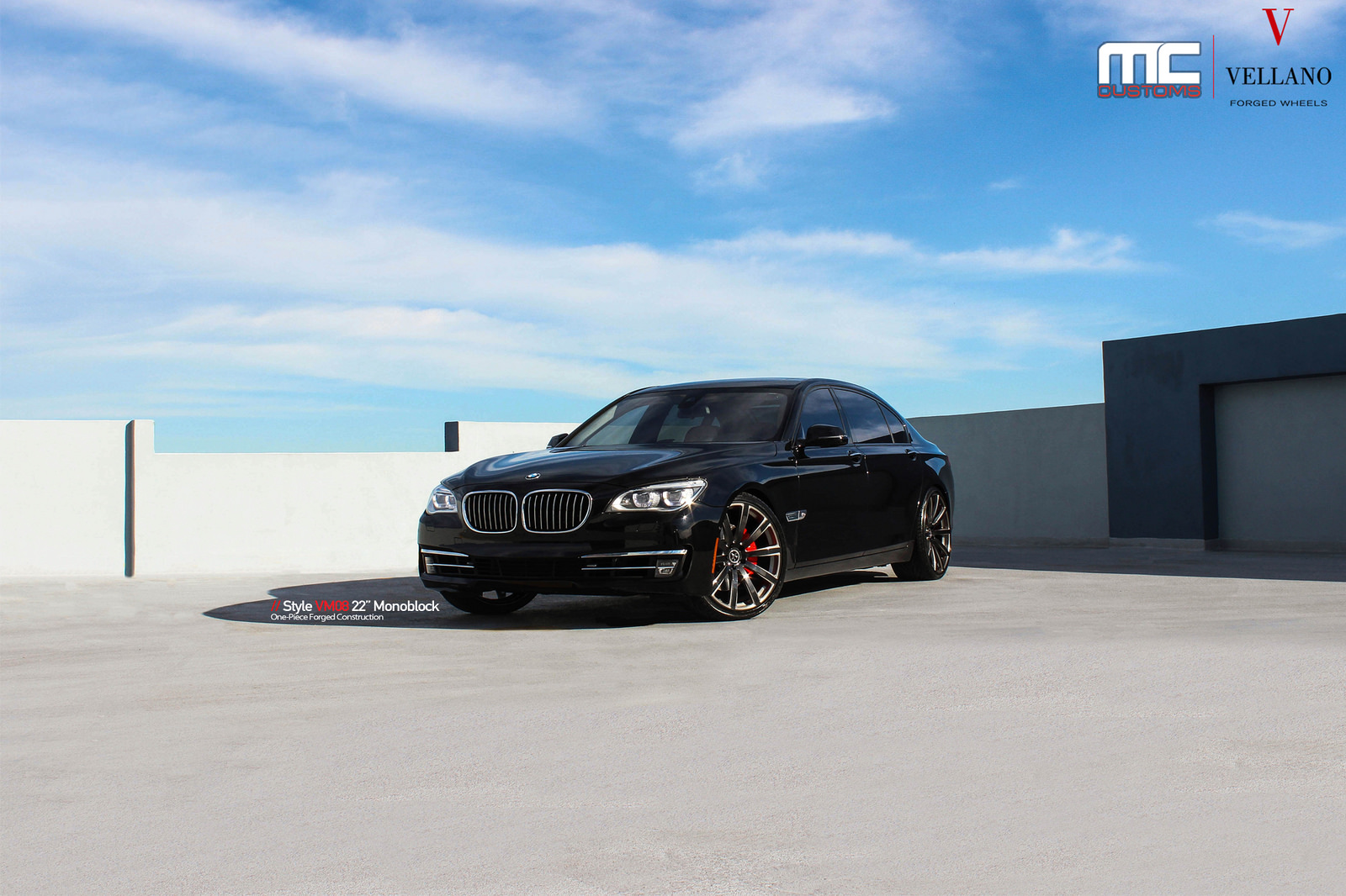 photo 8 BMW 760 custom wheels Vellano VM08 22x, ET , tire size X R22. x ET 