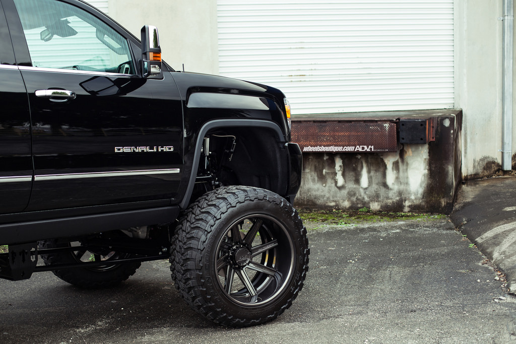 photo 2 GMC Sierra 2500HD custom wheels ADV 08R Truck Spec 24x15.0, ET , tire size 395/50 R24. x ET 