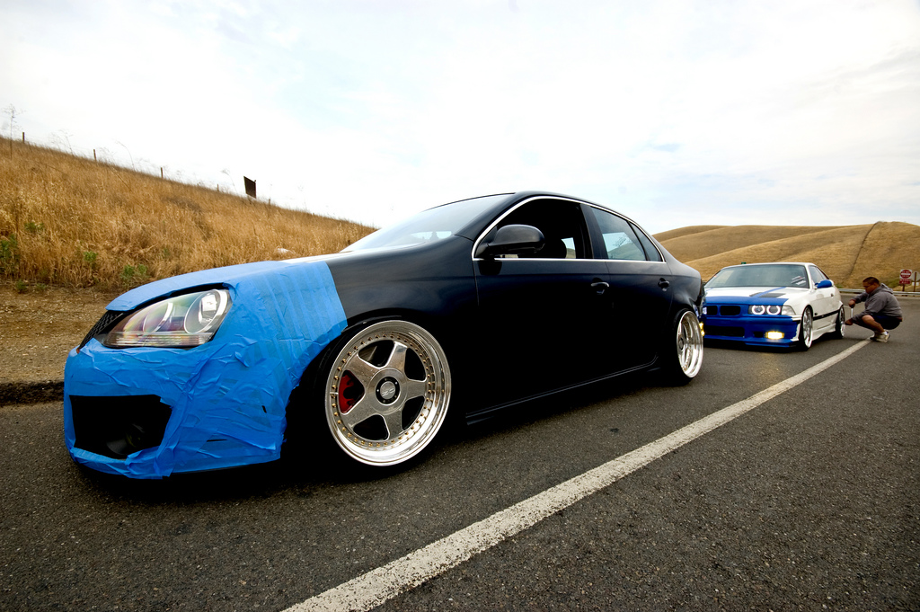 photo 4 Volkswagen Jetta custom wheels   18x9.5, ET +24, tire size 205/40 R18. 18x11.0 ET+20 225/40 R18