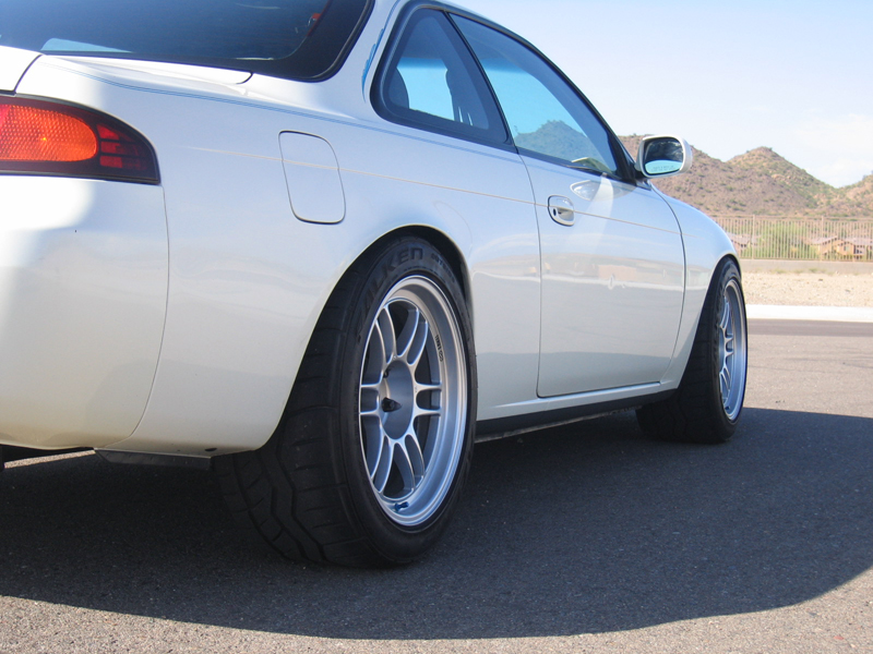 photo 1 Nissan S14 custom wheels Enkei RPF1 17x10.0, ET +18, tire size 275/40 R17. x ET