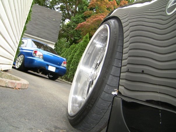 photo 6 Subaru Impreza WRX custom wheels Rota g-forces 18x9.0, ET +22, tire size 225/40 R18. 18x9.0 ET+22