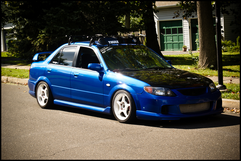 photo 1 Mazda Protege custom wheels 5Zigen FN01R-C 16x7.0, ET +19, tire size 205/40 R16. 16x7.0 ET+35