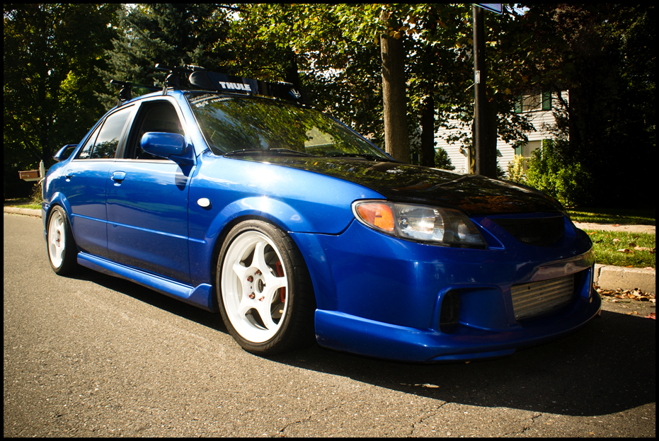 photo 2 Mazda Protege custom wheels 5Zigen FN01R-C 16x7.0, ET +19, tire size 205/40 R16. 16x7.0 ET+35