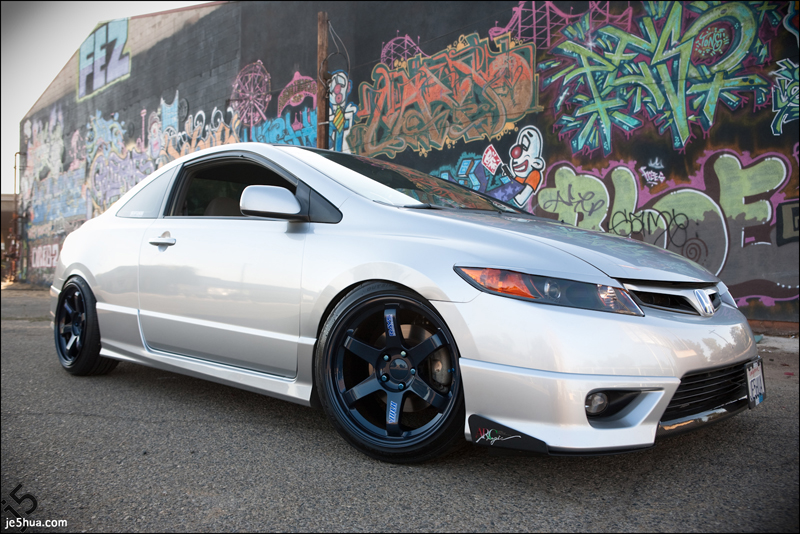 photo 3 Honda Civic custom wheels Volk Racing TE37 18x9.5, ET +22, tire size 225/40 R18. x ET 225/40 R