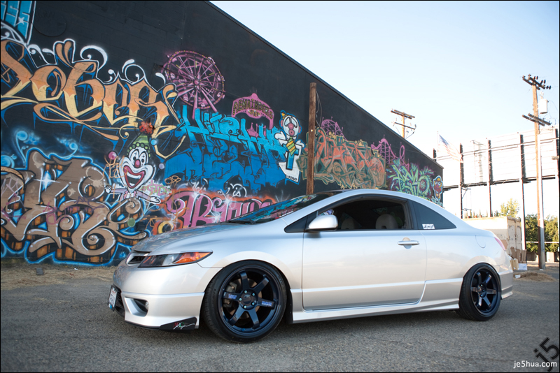 photo 4 Honda Civic custom wheels Volk Racing TE37 18x9.5, ET +22, tire size 225/40 R18. x ET 225/40 R