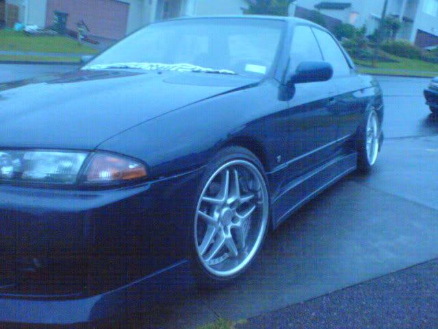 photo 2 Nissan R31-R34 Skyline 2dr custom wheels Blitz 03 18x9.0, ET +22, tire size 225/40 R18. 18x10.0 ET+22 245/40 R18