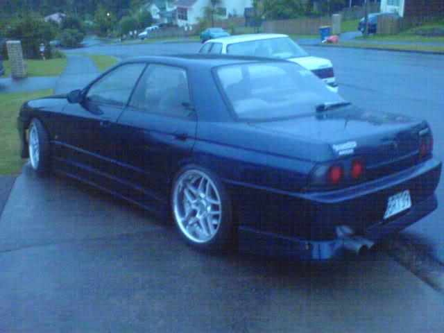 photo 3 Nissan R31-R34 Skyline 2dr custom wheels Blitz 03 18x9.0, ET +22, tire size 225/40 R18. 18x10.0 ET+22 245/40 R18