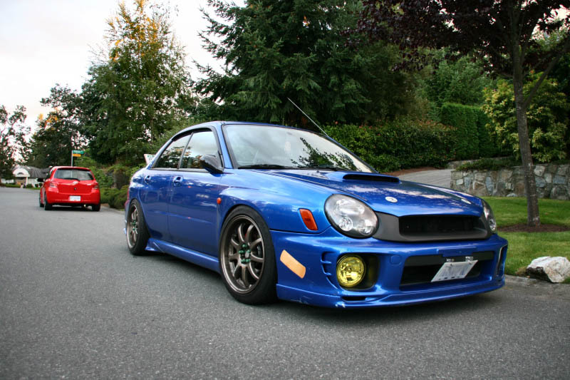photo 1 Subaru Impreza WRX custom wheels Work  Emotion XD9 17x8.5, ET +22, tire size 225/45 R17. 17x8.5 ET+22 
