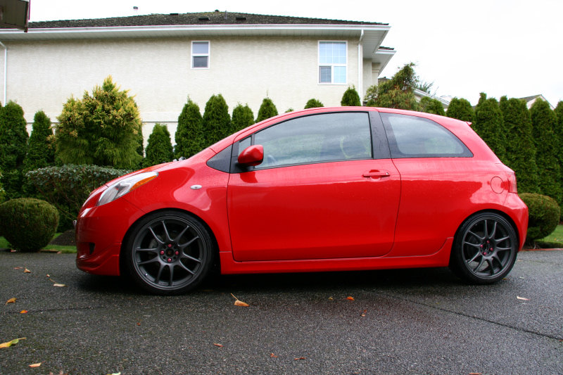photo 2 Toyota Yaris custom wheels Work Emotion CR Kai 18x7.5, ET +42, tire size 215/35 R18. 18x7.5 ET+32 