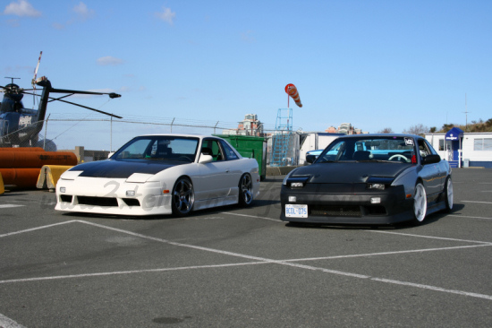 photo 10 Nissan S13 custom wheels Rays Engineering Gram Lights T57-RC 17x9.0, ET +9, tire size 215/40 R17. 18x9.5 ET+9 215/40 R18