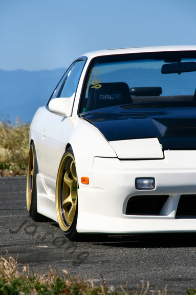 photo 4 Nissan S13 custom wheels Yokohama Advan RG 17x9.5, ET +9, tire size 215/40 R17. x ET 225/45 R