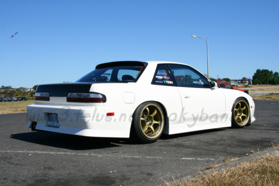 photo 6 Nissan S13 custom wheels Yokohama Advan RG 17x9.5, ET +9, tire size 215/40 R17. x ET 225/45 R