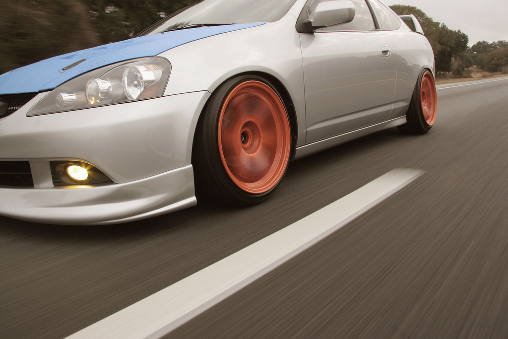 photo 2 Acura RSX custom wheels Volk Racing Te 37 18x9.5, ET +22, tire size 235/35 R18. 18x10.5 ET+22 235/40 R18