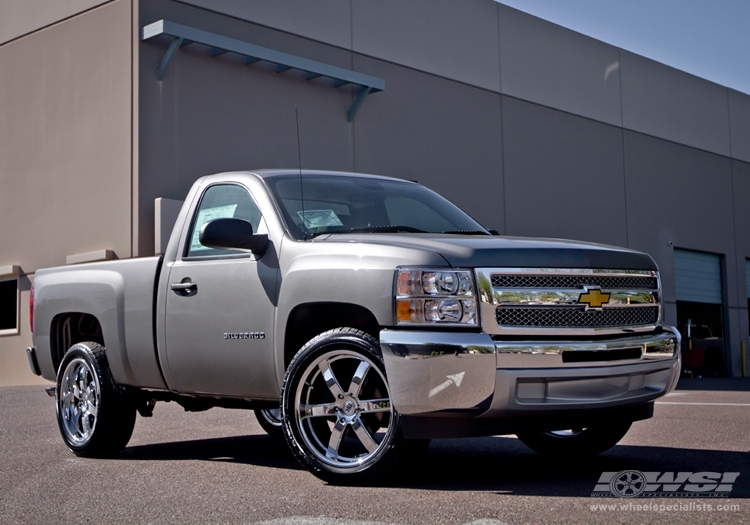 photo 1 Chevrolet Silverado 1500 custom wheels Black Rhino Pondora 22x, ET , tire size X R22. x ET