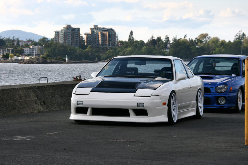 photo 1 Nissan S13 custom wheels Rays Engineering Volk Racing TE37 18x9.5, ET +9, tire size 225/35 R18. x ET 225/40 R