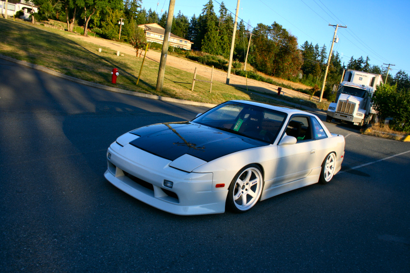 photo 5 Nissan S13 custom wheels Rays Engineering Volk Racing TE37 18x9.5, ET +9, tire size 225/35 R18. x ET 225/40 R