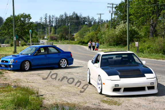 photo 9 Nissan S13 custom wheels Rays Engineering Volk Racing TE37 18x9.5, ET +9, tire size 225/35 R18. x ET 225/40 R
