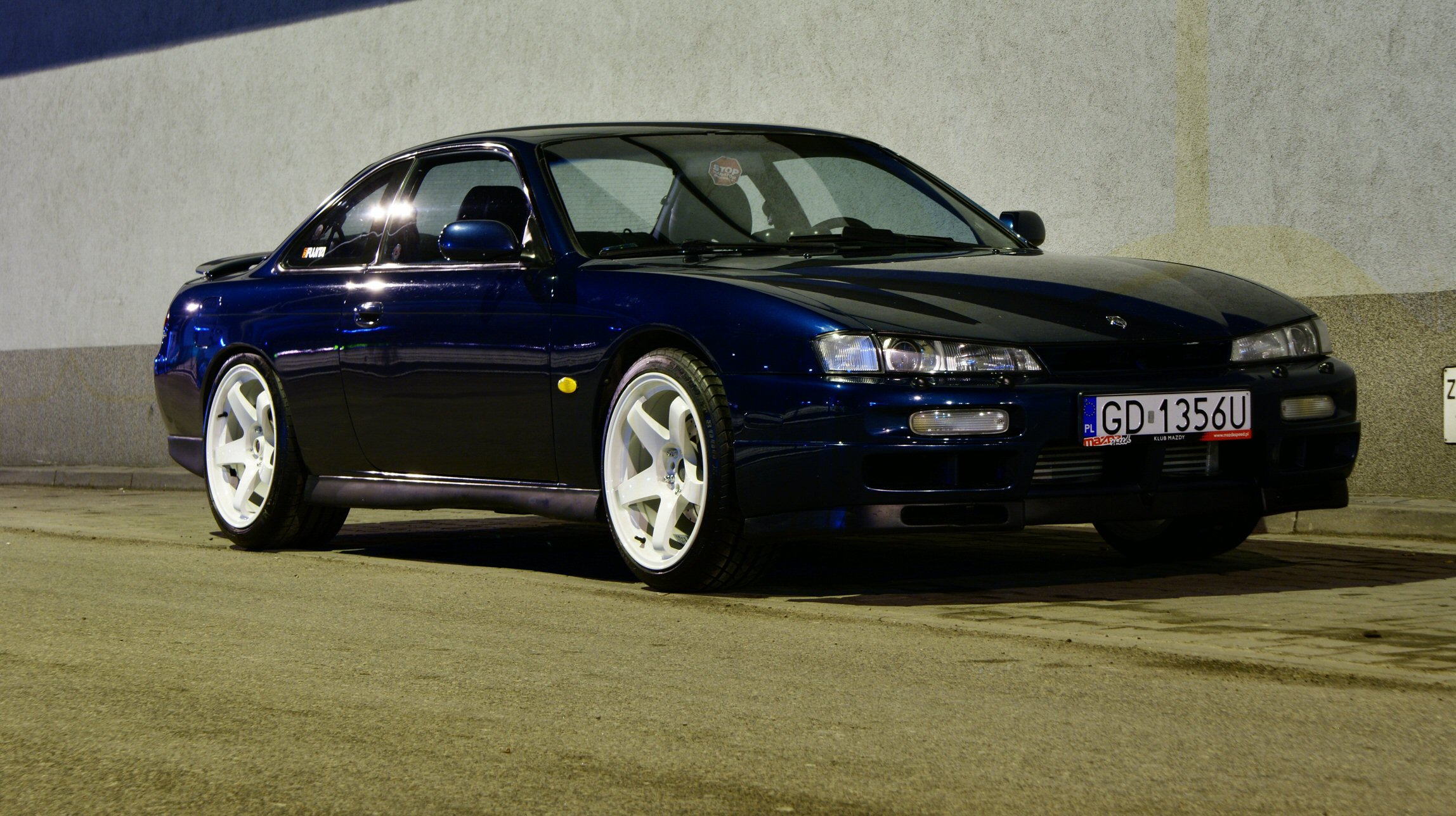photo 1 Nissan S14 custom wheels  Rota P45R 18x9.5, ET +25, tire size 235/40 R18. 18x9.5 ET+30 255/35 R18