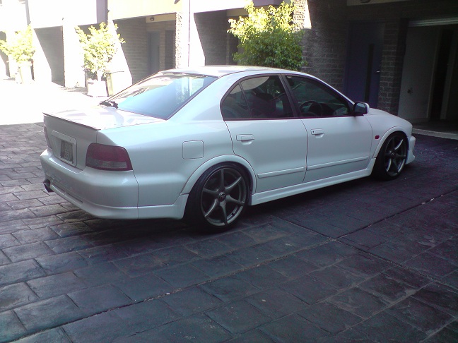 photo 5 Mitsubishi Galant custom wheels Nissan Skyline R34 GTR 18x9.0, ET +30, tire size 225/40 R18. x ET 235/40 R