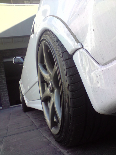 photo 7 Mitsubishi Galant custom wheels Nissan Skyline R34 GTR 18x9.0, ET +30, tire size 225/40 R18. x ET 235/40 R