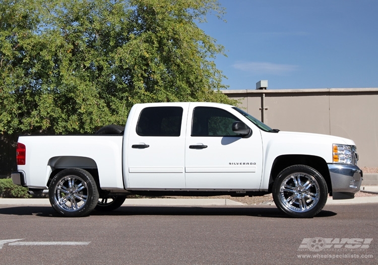photo 1 Chevrolet Silverado 1500 custom wheels Avenue A607 22x, ET , tire size X R22. x ET 